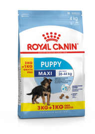 Акция! Maxi Puppy (Junior)  (Royal Canin для юниоров кр. пород /2 - 18 мес./, 3 кг + 1 кг) (387755)  - Акция! Maxi Puppy (Junior)  (Royal Canin для юниоров кр. пород /2 - 18 мес./, 3 кг + 1 кг) (387755) 