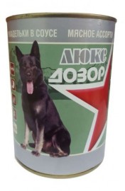 Дозор консервы для собак кусочки в соусе Мясное ассорти - Дозор консервы для собак кусочки в соусе Мясное ассорти