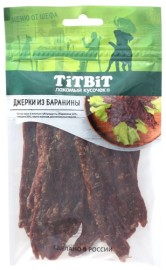 TiTBiT меню от шефа лакомство для собак джерки из баранины - TiTBiT меню от шефа лакомство для собак джерки из баранины