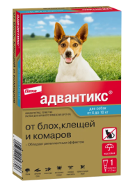 Адвантикс капли от блох и клещей для собак 4-10кг - Адвантикс капли от блох и клещей для собак 4-10кг