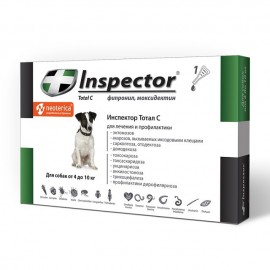 Экопром I203 Инспектор Капли для собак 4-10кг от внешних и внутренних паразитов (47167) - Экопром I203 Инспектор Капли для собак 4-10кг от внешних и внутренних паразитов (47167)