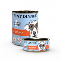 Best Dinner Exclusive (Бест Диннер консервы для собак и щенков с 6 месяцев Профилактика заболеваний опорно-двигательного аппарата говядина)