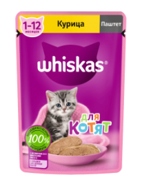 Whiskas (Вискас паучи для котят паштет с курицей) - Whiskas (Вискас паучи для котят паштет с курицей)