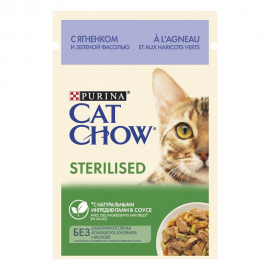 Cat Chow пауч для стерилизованных кошек с ягненком и зеленой фасолью в соусе (12403813) - Cat Chow пауч для стерилизованных кошек с ягненком и зеленой фасолью в соусе (12403813)