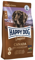 Happy Dog Canada ( Хэппи дог для взрослых собак и щенков с 6 месяцев средних и крупных пород с чувствительным пищеварением с мясом лосося, кролика и ягненка)