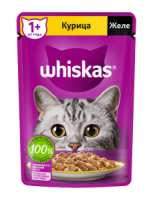 Whiskas (Вискас паучи для кошек с курицей в желе)
