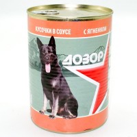 Дозор консервы для собак кусочки в соусе Ягнёнок