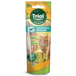 Triol лакомство для кошек аппетитные колбаски из кролика с курицей - Triol лакомство для кошек аппетитные колбаски из кролика с курицей