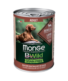 Monge BWild Grainfree All Breeds Adult Agnello (Монж консервы для собак из ягненка с тыквой и кабачками) - Monge BWild Grainfree All Breeds Adult Agnello (Монж консервы для собак из ягненка с тыквой и кабачками)