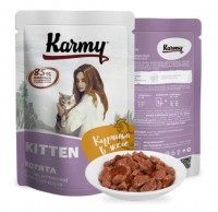 Karmy Kitten (Карми пауч для котят, беременных и кормящих кошек Курица в желе) (79984)