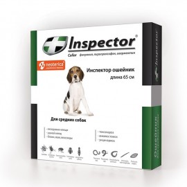Экопром I209 Инспектор Ошейник для средних собак от внутренних и наружных паразитов (40867) - Экопром I209 Инспектор Ошейник для средних собак от внутренних и наружных паразитов (40867)
