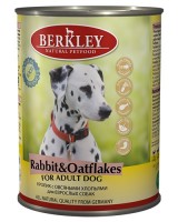 Berkley (Беркли) 75072 консервы для собак №4 Кролик с овсяными хлопьями 400г (37025)