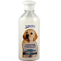 БиоВакс Шампунь-гель для собак оттеночный для пород белых и светлых мастей 13702