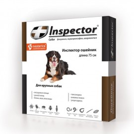 Экопром I210 Инспектор Ошейник для крупных собак от внутренних и наружных паразитов (40868) - Экопром I210 Инспектор Ошейник для крупных собак от внутренних и наружных паразитов (40868)