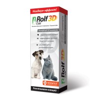 Рольф Клуб 3D R441 Шампунь для кошек и собак от клещей и блох 200 мл (73804)