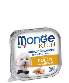 Monge Fresh PATE e BOCCONCINI con POLLO (Монж консервы для собак с курицей) - Monge Fresh PATE e BOCCONCINI con POLLO (Монж консервы для собак с курицей)