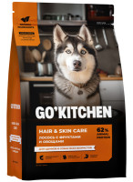 GO'KITCHEN hair & skin care (Гоу Китчен корм для щенков и собак всех возрастов с лососем)