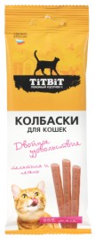 TiTBiT двойное удовольствие колбаски телятина и печень для кошек - TiTBiT двойное удовольствие колбаски телятина и печень для кошек