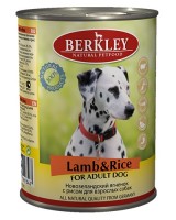 Berkley (Беркли) 75075 консервы для собак №6 Ягненок с рисом 400г (37027)