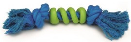 Игрушка для собак "Канат с 2 узлами со спиралью" сине/зеленый 27см. 39755 - 10979.750x0.jpg