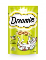 Dreamies Лакомые подушечки для кошек с уткой 