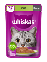 Whiskas (Вискас паучи для кошек паштет с уткой)