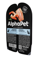 AlphaPet Superpremium (Альфа Пет пауч для стерилизованных мясные кусочки в соусе Анчоусы и креветки)
