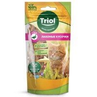 Triol лакомство для кошек лакомые кусочки из утки