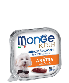 Monge Fresh PATE e BOCCONCINI con ANATRA (Монж консервы для собак с уткой) - Monge Fresh PATE e BOCCONCINI con ANATRA (Монж консервы для собак с уткой)