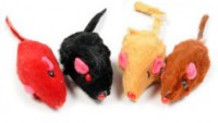 Триол игрушка для кошек мышь цветная 5см