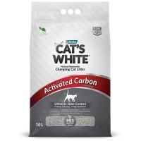 Cat's White Activated Carbon (Кэтс Вайт комкующийся наполнитель с активированным углем)