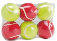Beeztees НАБОР игрушек для собак "мячик теннисный", цвет красный/желтый 16214 (625593)