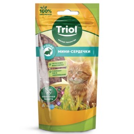Triol лакомство для кошек мини-сердечки из кролика - Triol лакомство для кошек мини-сердечки из кролика