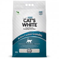 Cat's White Active Carbon Granules (Кэтс Вайт комкующийся наполнитель с гранулами активированного угля)