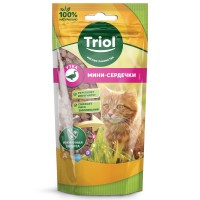 Triol лакомство для кошек мини-сердечки из утки