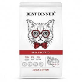 Best Dinner Adult & Kitten Beef & Potato (Бест Диннер для котят и взрослых кошек с говядиной и картофелем) - Best Dinner Adult & Kitten Beef & Potato (Бест Диннер для котят и взрослых кошек с говядиной и картофелем)