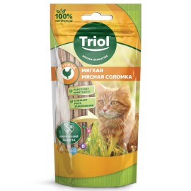 Triol лакомство для кошек мягкая мясная соломка из курицы - Triol лакомство для кошек мягкая мясная соломка из курицы