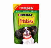Friskies паучи для собак с говядиной 85гр (12378636)
