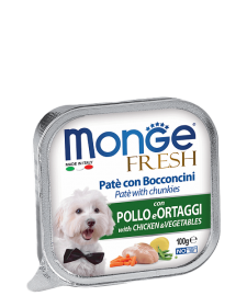 Monge Fresh PATE e BOCCONCINI con POLLO e ORTAGGI (Монж консервы для собак с курицей и овощами) - Monge Fresh PATE e BOCCONCINI con POLLO e ORTAGGI (Монж консервы для собак с курицей и овощами)