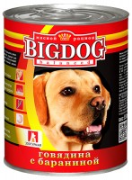 Зоогурман консервы для собак "Big Dog" говядина с бараниной 850г (38481)