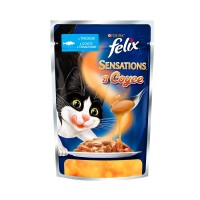 Felix Sensations (кусочки в соусе для кошек с треской и томатами) (12318966)