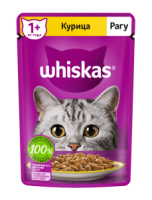 Whiskas (Вискас паучи для кошек рагу с курицей)