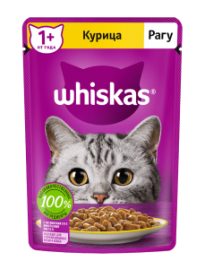 Whiskas (Вискас паучи для кошек рагу с курицей) - Whiskas (Вискас паучи для кошек рагу с курицей)