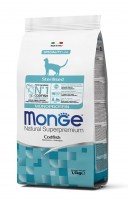 Корм Monge Monoprotein Cat Sterilised COD (Монж монопротеиновый корм для стерилизованных кошек с треской)