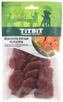 TiTBiT меню от шефа лакомство для собак медальоны мясные из индейки