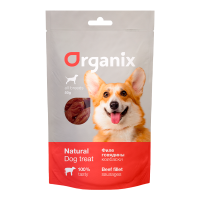 Organix (Органикс лакомство для собак колбаски из филе говядины 100% мясо)