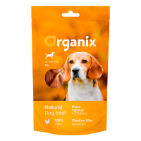 Organix (Органикс лакомство для собак колбаски из филе курицы 100% мясо)