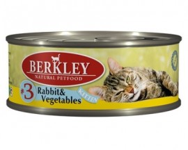 Berkley (Беркли) 75102 консервы для котят №3 Кролик с овощами 100г (37008) - Berkley (Беркли) 75102 консервы для котят №3 Кролик с овощами 100г (37008)