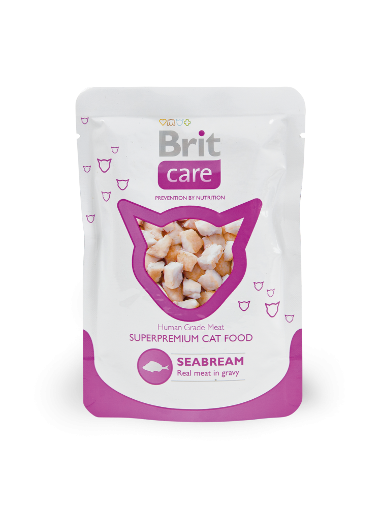 Brit паучи для кошек морской лещ (46658)