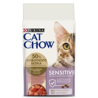 Cat Chow Sensitive Poultry and Salmon (Кэт Чау корм для кошек с чувствительным пищеварением)
